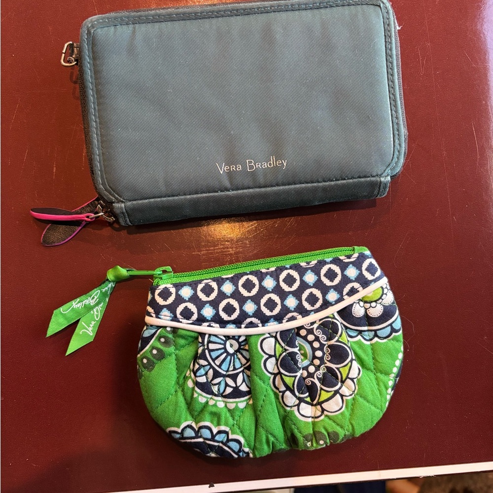 Vera Bradley Wallet and Pouch Set